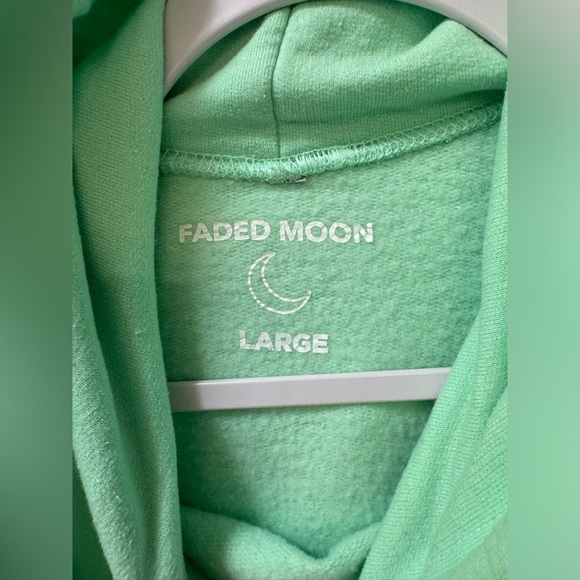 Faded Moon Mint Green Sweatshirt - Picture 4 of 4